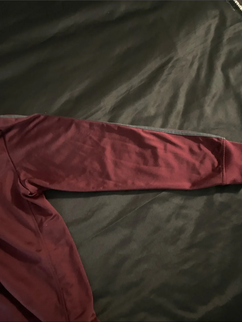 adidas Men's Maroon Full-Zip Performance Track Jacket (Large)